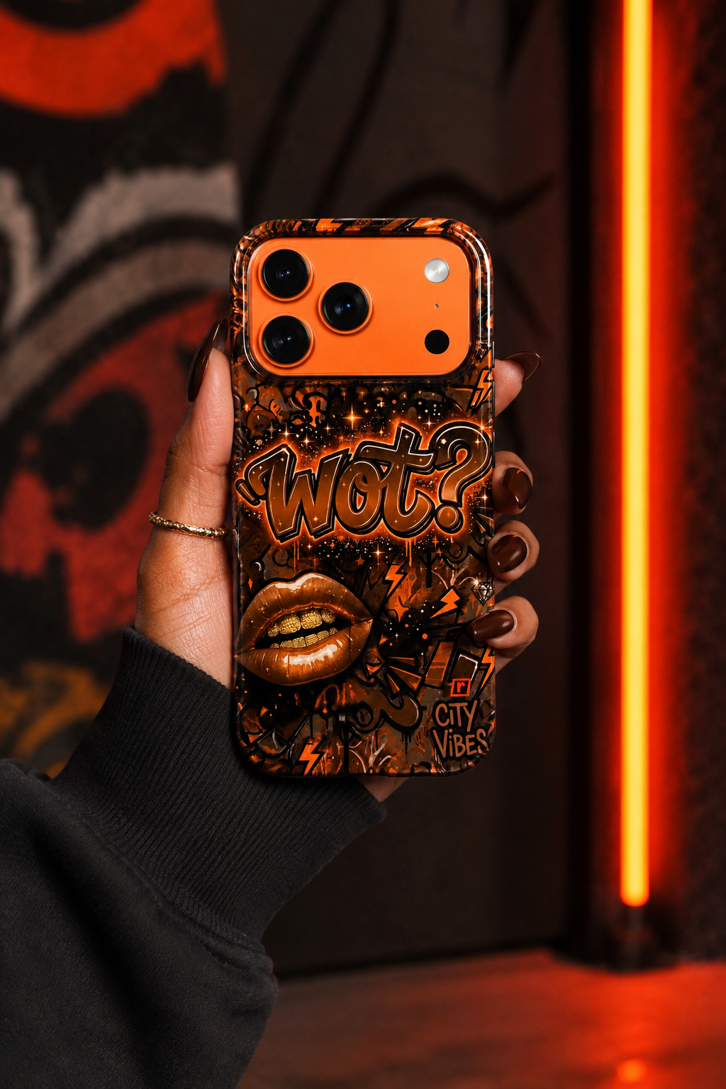 MagSafe Tough Case for iPhone - WOT? Edition - Orange