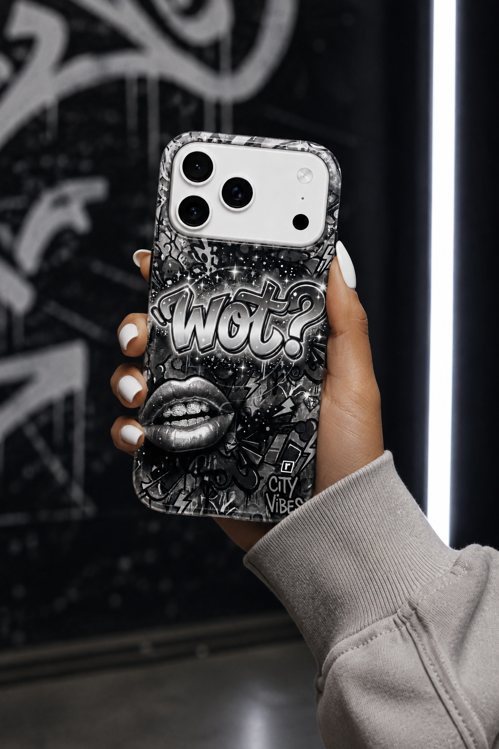 MagSafe Tough Case for iPhone - WOT? Edition - Silver