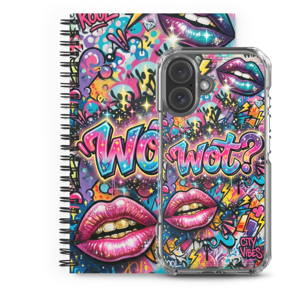 Spiral Notebook - Wot? Edition - Pink/Purple