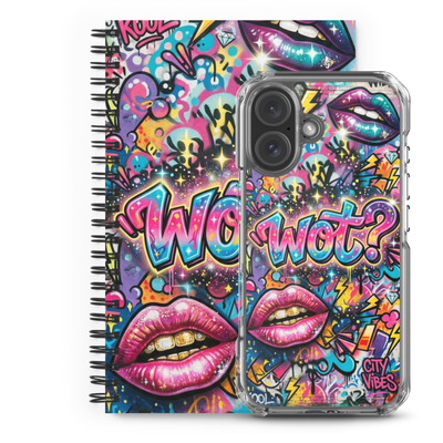 Spiral Notebook - Wot? Edition - Pink/Purple