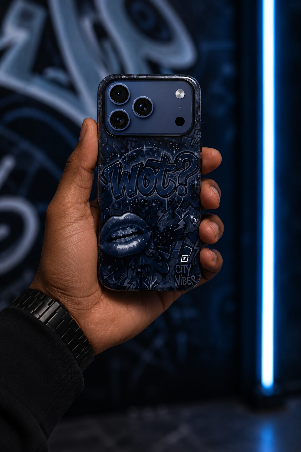 MagSafe Tough Case for iPhone - WOT? Edition - Deep Blue